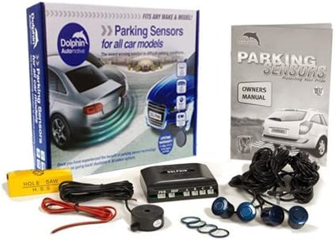 DPS400 Reverse Parking Sensors Auto Express Award Winning in 32 Colours 4 Ultrasonic Radar Sensors Kit Audio Alert System Matt & Gloss Black +30 More Colours (Champagne)