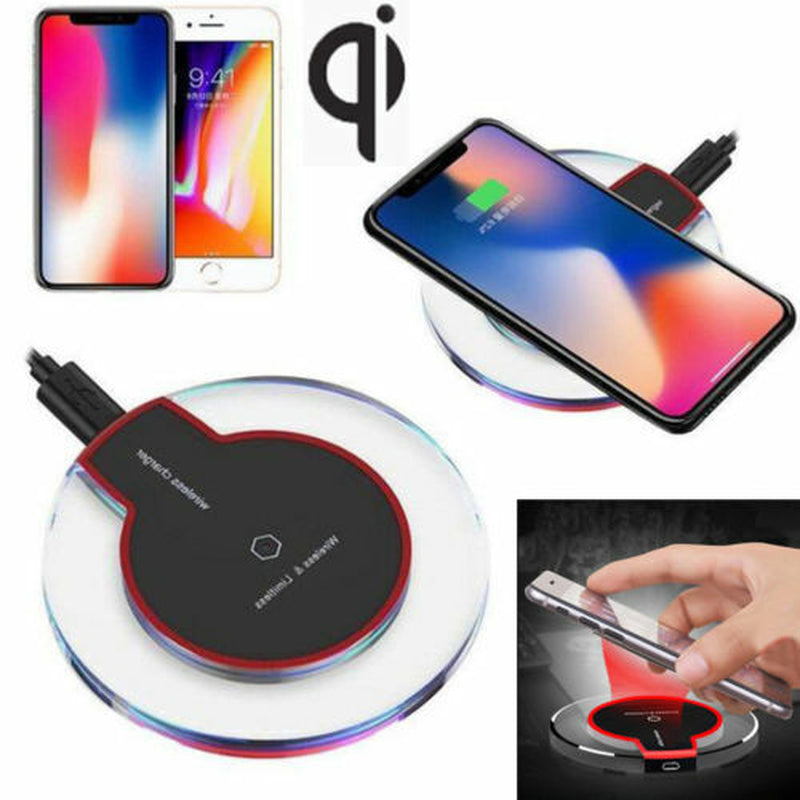 QI Wireless Charger Wifi Charging Pad Mat Dock for Iphone 8 X 11 Samsung S6 9 10