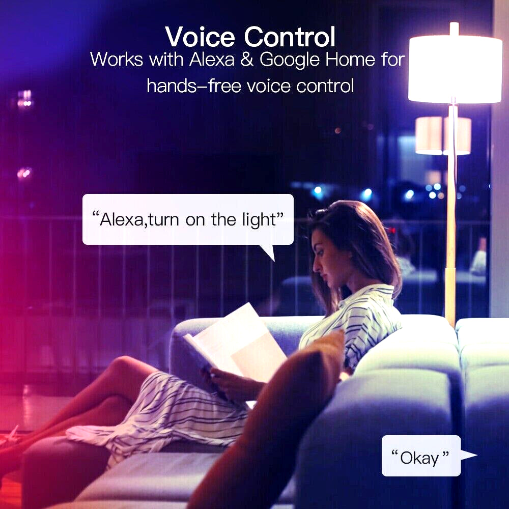 4 COLOUR CHANGING E27 SCREW LED SMART BULBS WIFI APP ALEXA AMAZON GOOGLE DIMMER