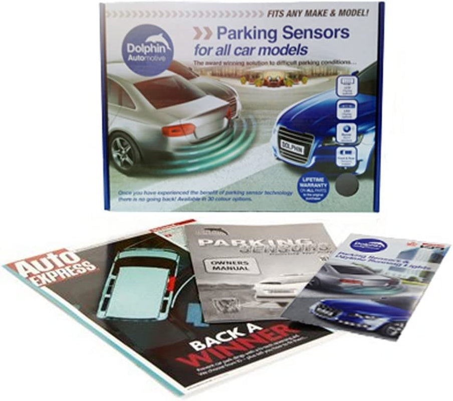 DPS400 Reverse Parking Sensors Auto Express Award Winning in 32 Colours 4 Ultrasonic Radar Sensors Kit Audio Alert System Matt & Gloss Black +30 More Colours (Champagne)