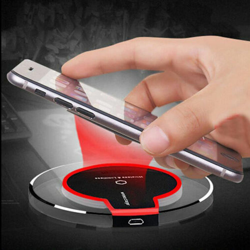 QI Wireless Charger Wifi Charging Pad Mat Dock for Iphone 8 X 11 Samsung S6 9 10