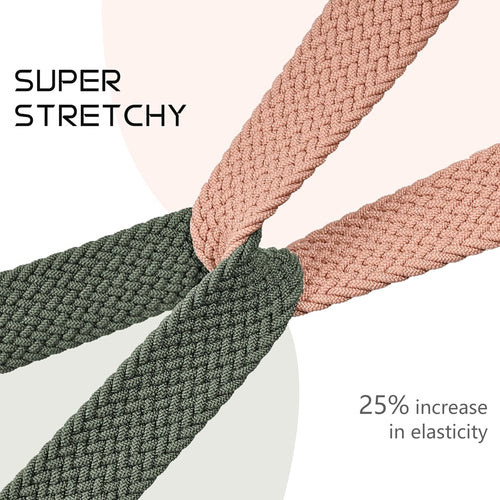 2 Pack Adjustable Braided Elastic Bands for Mindrose H80 Smart Watch - Soft, Comfortable Replacement Straps for Men & Women, IP68 Fitness Tracker Compatible
