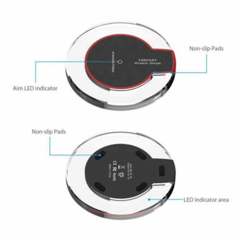 QI Wireless Charger Wifi Charging Pad Mat Dock for Iphone 8 X 11 Samsung S6 9 10